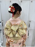 成人式ヘアセット成人式着付早朝ヘアセット振袖