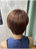 Stylish Short Haircuts and Valencia Oranges colors