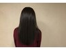 【潤艶髪質改善】カット＋カラー＋クオライン縮毛矯正＋２STEPtr ¥17900