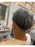 刈り上げ×ツイストパーマ