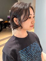 アム(amu)&nbsp;ボブパーマ/パーマボブ/ゆるめパーマ/黒髪パーマ/ミニボブパーマ