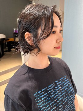 アム(amu) ボブパーマ/パーマボブ/ゆるめパーマ/黒髪パーマ/ミニボブパーマ