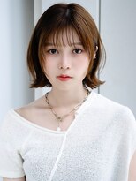 エインアンリー 表参道(AIN.ANLY.)&nbsp;◯ワンレンボブルフ黒髪ネビージュ小顔ぱっつん前髪ウルフパーマ