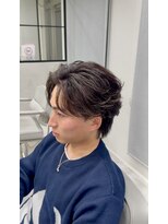 ホワイト(WHITE)&nbsp;フェザーパーマ/フェザーショート/メンズパーマ