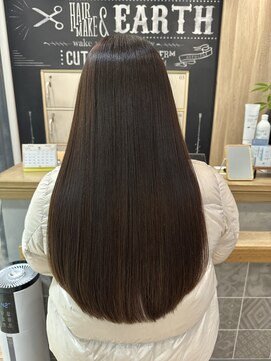 アース 三軒茶屋店(HAIR&MAKE EARTH) 三軒茶屋_髪質改善_オリーブアッシュ_地毛風カラー_ナチュラル