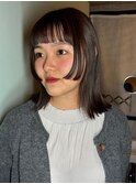 【徳岡】姫カット　切りっぱなしボブ　ナチュラルモード