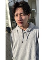 ブームワサダ(BOOM WASADA) 透け感グレーカラー×マッシュ［BOOMあべ］