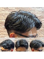 アールドボーテ 理容室(R de Beaute)&nbsp;ワンカールパーマ 七三分け <理容室>