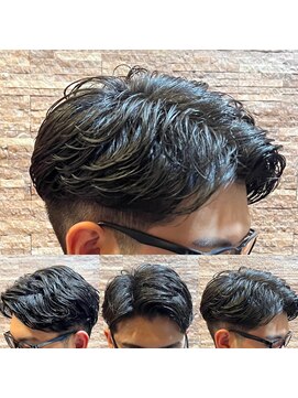 アールドボーテ 理容室(R de Beaute) ワンカールパーマ 七三分け <理容室>