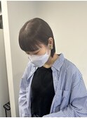 【まつり】ぴたっとおさまるミニボブ×ワイドバング