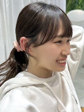 ビューブルー 亀戸錦糸町(VIEW BLUE) ◎美髪カールベージュブラウンロングセミディ似合わせ前髪