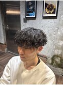 お客様スタイル波巻きマッシュ