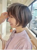 20代30代40代50代◎小顔レイヤーショートココアブラウン