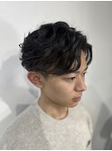 ニュアンスパーマ/フェザーパーマ/ツーブロック/メンズ/神田