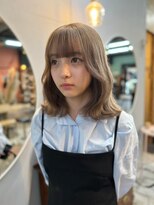 チャプター 問屋町(chapter)&nbsp;髪質改善トリートメントミルクティベージュ韓国ヘアダブルカラー