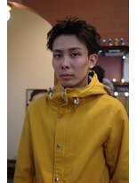 エディ(Edy)&nbsp;メンズスパイキーショートニュアンスパーマ刈り上げ眉毛カット