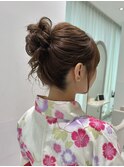 ゆるっと大人可愛い!浴衣アレンジ