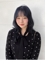 アフターニュース 新潟(afternews)&nbsp;ネイビーブルー/ブリーチなし/ダブルカラー/髪質改善/駅南
