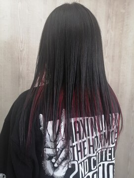 ラッズプラスエイチ(Lads+h) ロックテイストにもインナーカラー!PINKが☆気分