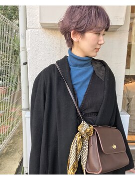 ムジーク(Musiiik) スモーキーピンクとカジュアルショート