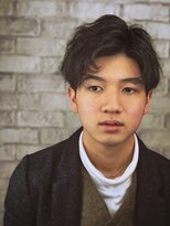 アンシー サッポロ(Ancy Sapporo)&nbsp;くせ毛風ツーブロックパートスタイル