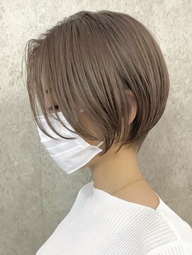 エリマ 調布(elima) 丸みショート ココアブラウン イルミナカラー 20代30代 前髪