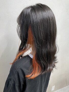 アジールヘア 東上野店(agir hair) インナーカラー/オレンジカラー【上野/東上野】