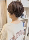 福山市 美容室 Caary ショコラピンクカラー カジュアルショート