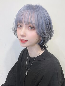 トルネード(TORNADO) ケアブリーチで作るラベンダーアッシュ×ウルフカット S226