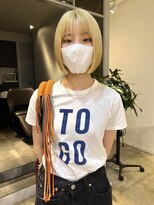 フィルムス 新宿(FILMS)&nbsp;斜めバング/グレージュカラー/デザインカラー/シルキーベージュ