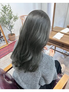 アリー 原宿 表参道(ALLY) [ALLY松村]オリーブグレー10代／20代