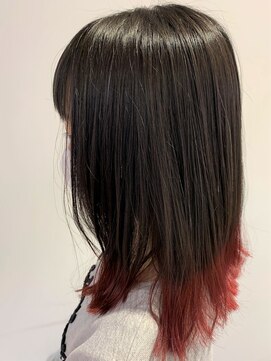 アズールサン 草加西口店(azule-sun) 裾カラー,チェリーブラウン,ピンクカラー【草加】