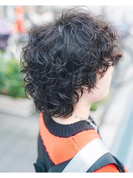 カフ(CAF) CAF河内 メンズハードパーマ ウルフパーマ 20代30代大阪 心斎橋