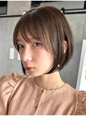 30代40代大人女性/前髪ありショートボブ/ショートヘア/髪質改善