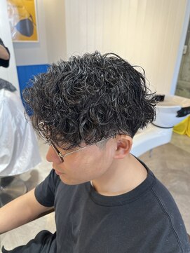 アメラボ(AmeLab) 【名古屋天白区】サイドパート×波巻きパーマ