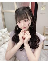 ランド 原宿表参道(LAND)&nbsp;アイドル前髪編み込みヘアアレンジ