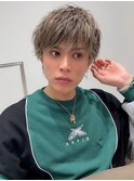 アッシュブラックカルマパーマベリーショートダークアッシュ