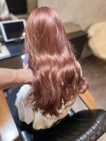 ルモ(Lumo) 【HIROMI指名】ピンクベージュ/ハーフブリーチで作る垢抜け色