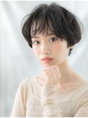 先パーマ似合わせカラーショートボブp古河20代30代40代