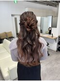 ヘアセット_ハーフアップ