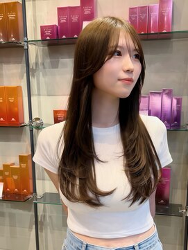 アンフィニー 仙台(ANFINI) 仙台髪質改善縮毛矯正韓国レイヤー外ハネボブ美髪ワイドバング