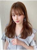 【OPEN】小顔前髪あり後れ毛サイドバングメルティカラー