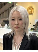bレイヤーカットハッシュカットミディアムレイヤーウルフカット