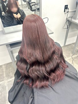 ペレ 栄店(PELE) ホワイトグレージュ/デジタルパーマ/チェリーブラウン/栄？