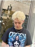 フェザーショートブリーチ抜きっぱなしフェザーパーマ