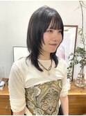 顔周りレイヤーが可愛いパープルグレージュヘア［haru］