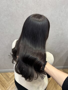 ロンド フィーユ(Lond fille) ●透明感たっぷりラベンダーグレージュ×韓国レイヤー★銀座