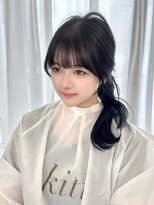 キティー(kiti)&nbsp;低めレイヤーカット×ナチュラルブラック