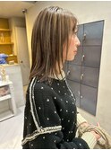 30代40代艶髪◎ブリーチカラー×ハイライトアッシュベージュ
