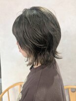 エンクス(enx)&nbsp;着物ヘア/ダークアッシュ/ミディアムレイヤーカット/鶴ヶ峰HK11